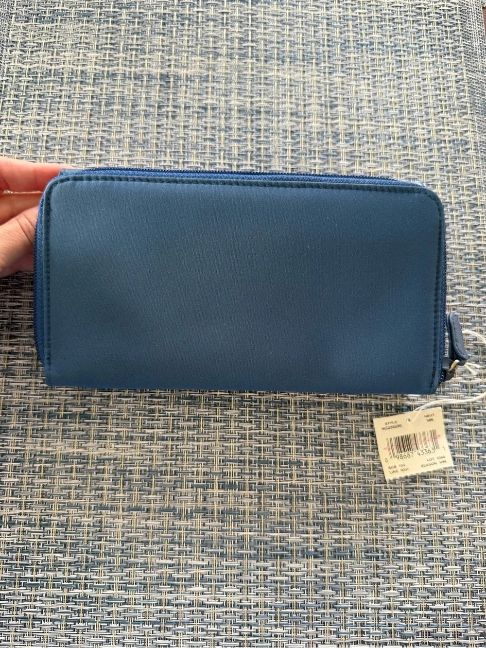 NWT Crazy Horse Liz Claiborne Navy Wallet Pocketbook